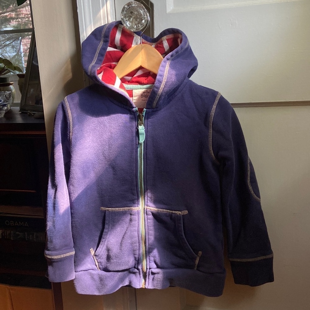 Mini Boden Garment Dyed Hoodie Unisex Size 4-5 years